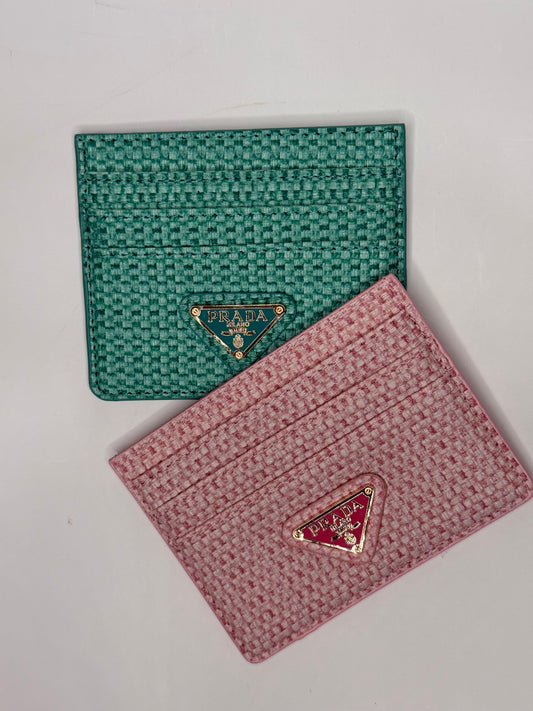 Textured Prada Cardholder